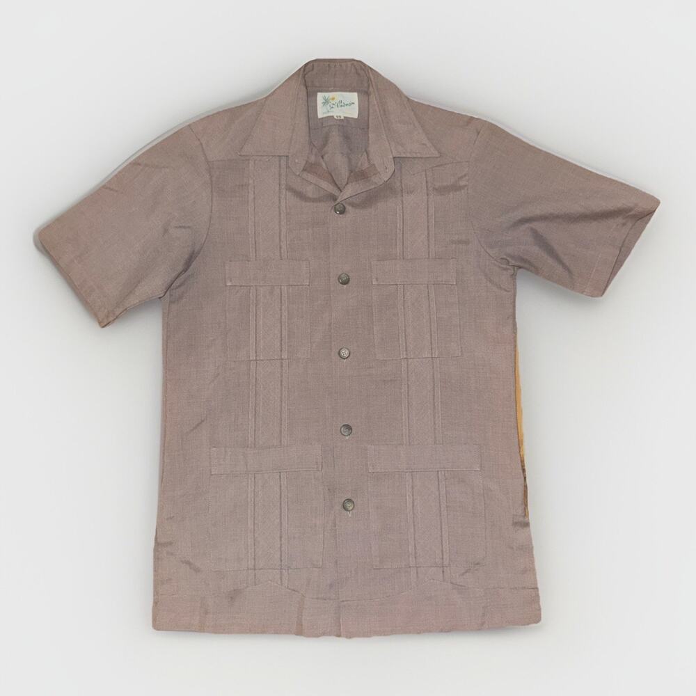 D'Padron Cuban Shirt 80'S Vintage Maroon SS 19x27